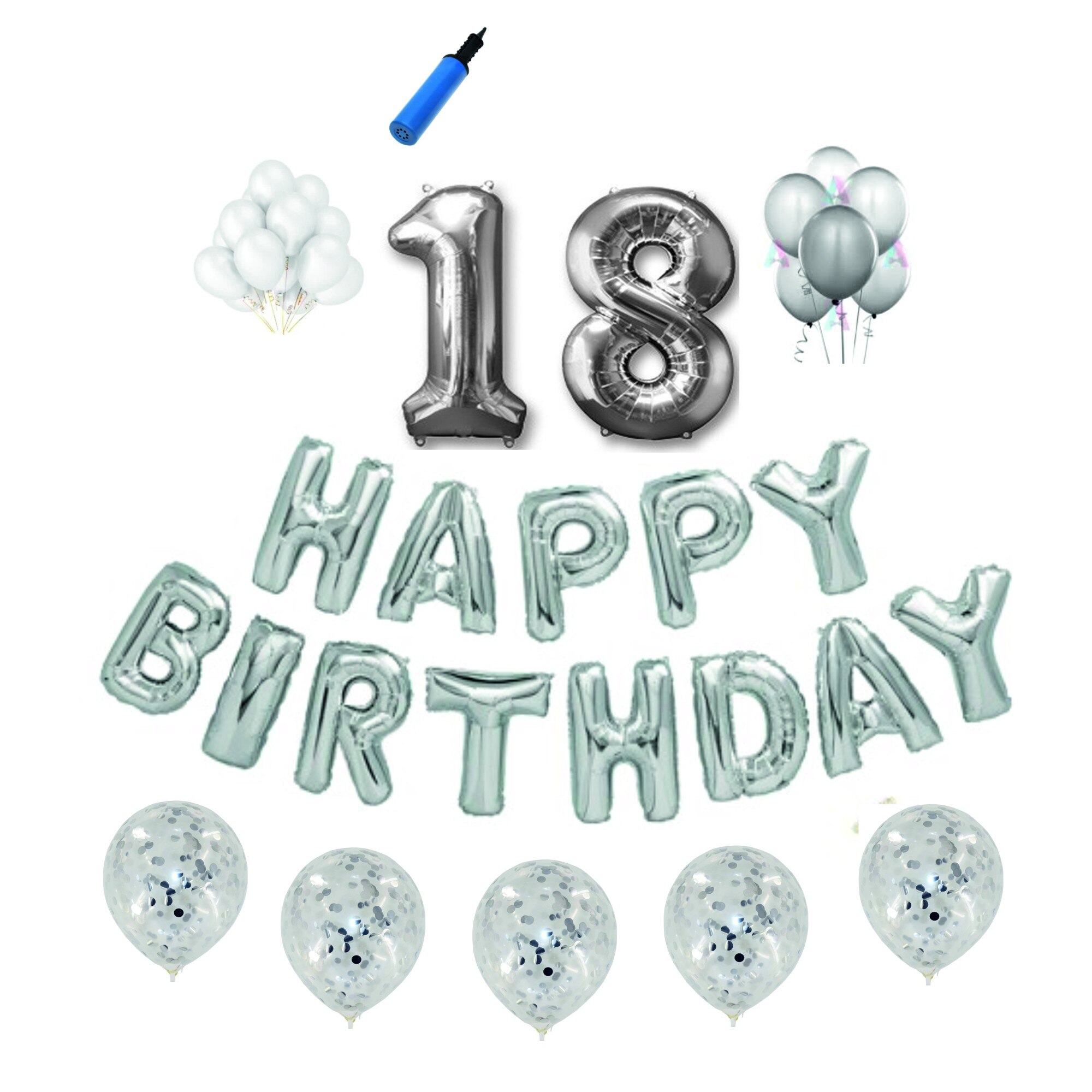 Set Argintiu , Happy Birthday ,Majorat, 18 ani