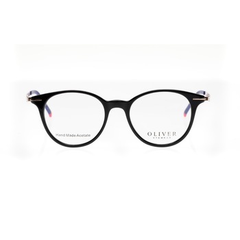 Ochelari de vedere dama, cu rama rotunda, cu brate din metal, cadru hand made, OLIVER 5623, cu lentile Bluecut cu Filtru de protectie calculator si lumina albastra Ochelari de vedere dama, cu rama rotunda, cu brate din metal, cadru hand made, OLIVER 5623, cu lentile Bluecut cu Filtru de protectie calculator si lumina albastra