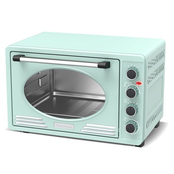 Cuptor Electric Convectie Retro TurboTronic TT-EV45R, 2000W, 230 de grade, 45L, Timer, Grill,Rotisor, Turcoaz Cuptor Electric Convectie Retro TurboTronic TT-EV45R, 2000W, 230 de grade, 45L, Timer, Grill,Rotisor, Turcoaz
