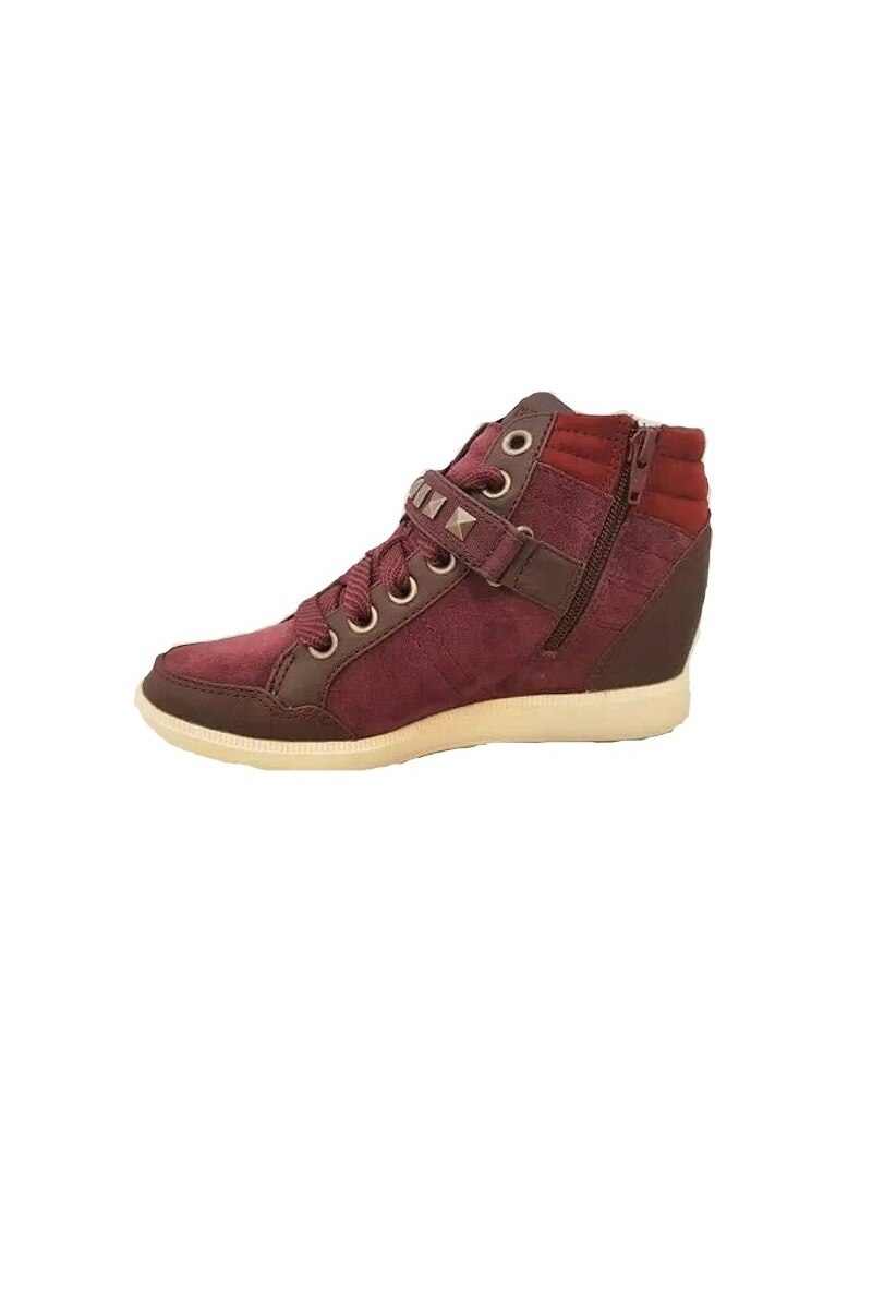 Botine, Esprit, 073EK1W066, Bordo, 37