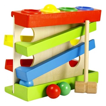 Jucarie lemn Pista cu bile Four Play Station Jucarie lemn Pista cu bile Four Play Station