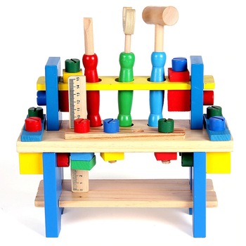 Banc de scule din lemn, Unitoys Banc de scule din lemn, Unitoys