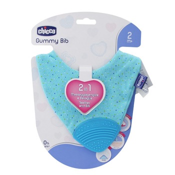 Baveta Chicco 2 in 1 Gummy Baveta Chicco 2 in 1 Gummy