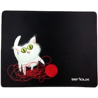 Mousepad Serioux MSP01, Cat and Ball of Yarn, 250x200x3 mm