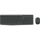 Kit Tastatura + mouse wireless Logitech MK235, USB, Grey