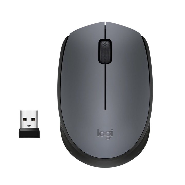 Безжична мишка Logitech M170, Grey/Black