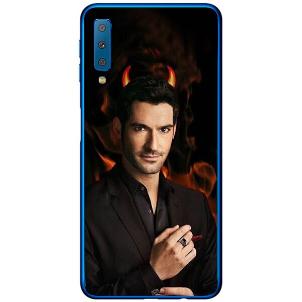 Husa din Silicon, Am I A Devil pentru Samsung Galaxy A7 (2018), Multicolor