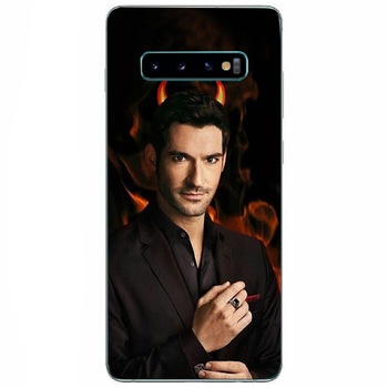 Husa din Silicon, Am I A Devil pentru Samsung Galaxy S10, Multicolor Husa din Silicon, Am I A Devil pentru Samsung Galaxy S10, Multicolor