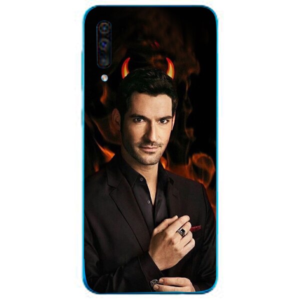 Husa din Silicon, Am I A Devil pentru Samsung Galaxy A50, Multicolor