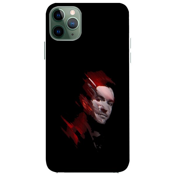 Husa din Silicon, Abstract Face pentru iPhone 11 Pro Max, Multicolor