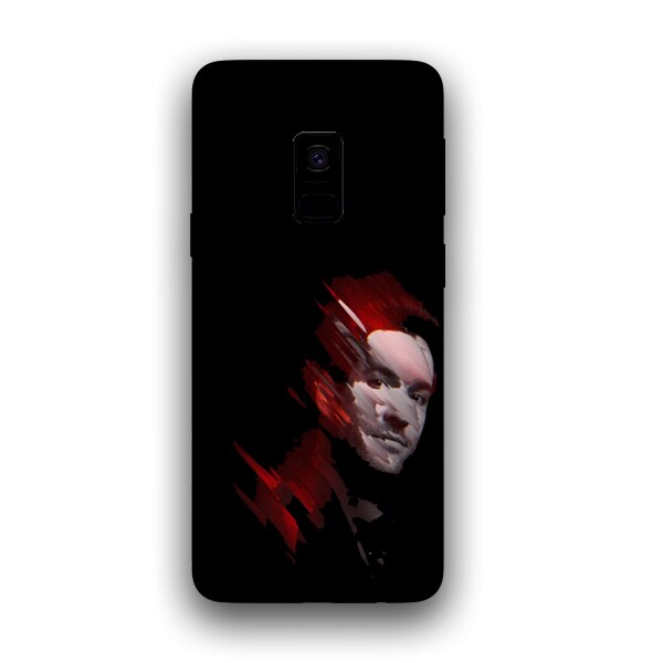 Husa din Silicon, Abstract Face pentru Samsung Galaxy S9 Plus, Multicolor