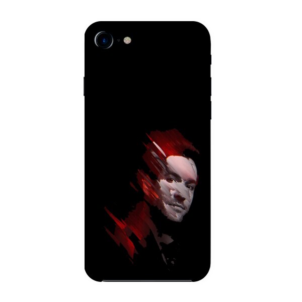 Husa din Silicon, Abstract Face pentru iPhone 7, Multicolor