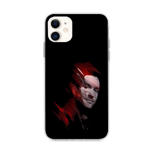 Husa din Silicon, Abstract Face pentru iPhone 11, Multicolor