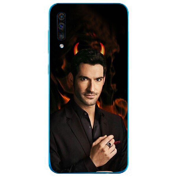 Husa din Silicon, Am I A Devil pentru Samsung Galaxy A70, Multicolor