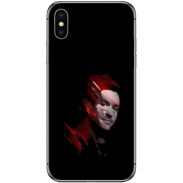 Husa din Silicon, Abstract Face pentru iPhone XS Max, Multicolor