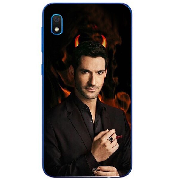 Husa din Silicon, Am I A Devil pentru Samsung Galaxy A10, Multicolor