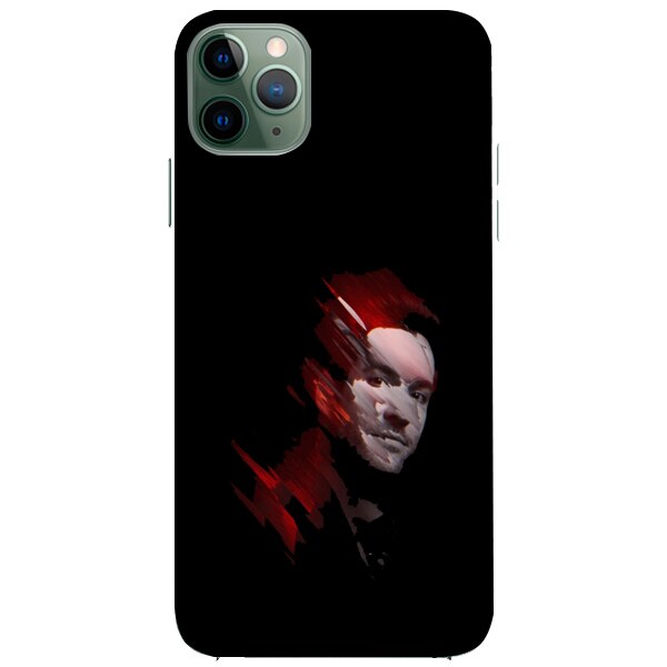 Husa din Silicon, Abstract Face pentru iPhone 11 Pro, Multicolor