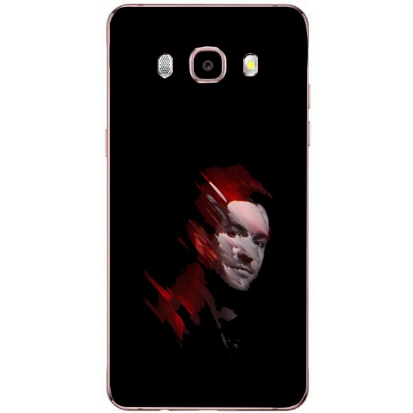 Husa din Silicon, Abstract Face pentru Samsung Galaxy J5 (2016), Multicolor
