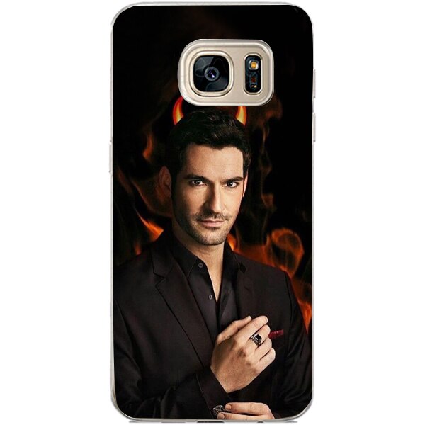 Husa din Silicon, Am I A Devil pentru Samsung Galaxy S7 Edge, Multicolor