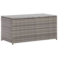 Lada depozitare de exterior vidaXL, Poliratan, 100 x 50 x 50 cm, Gri