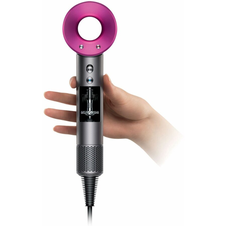 Uscator de par Dyson Supersonic HD01 Fuchsia, 1600 W, 3 trepte