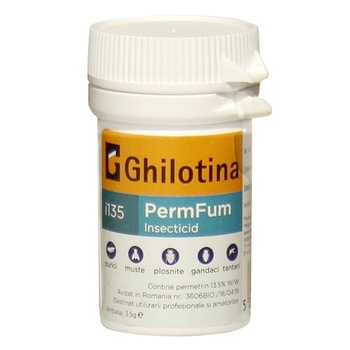 Ghilotina i135 PermFum Midi, insecticid fumigen, 11 g Ghilotina i135 PermFum Midi, insecticid fumigen, 11 g