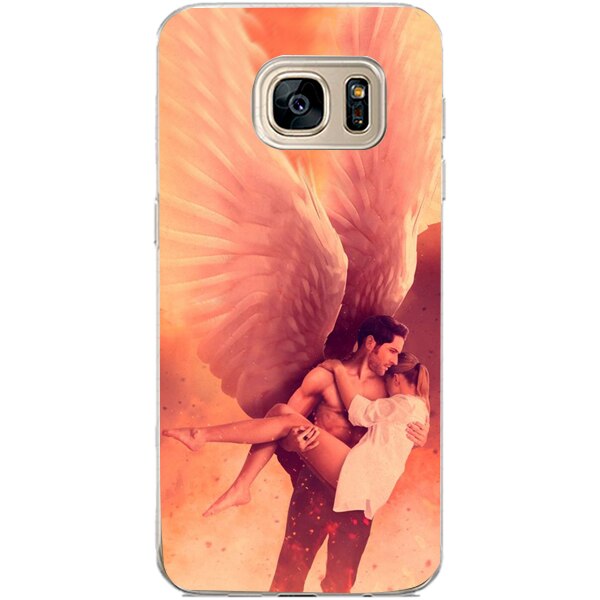 Husa din Silicon, Flying Angel pentru Samsung Galaxy S7 Edge, Multicolor