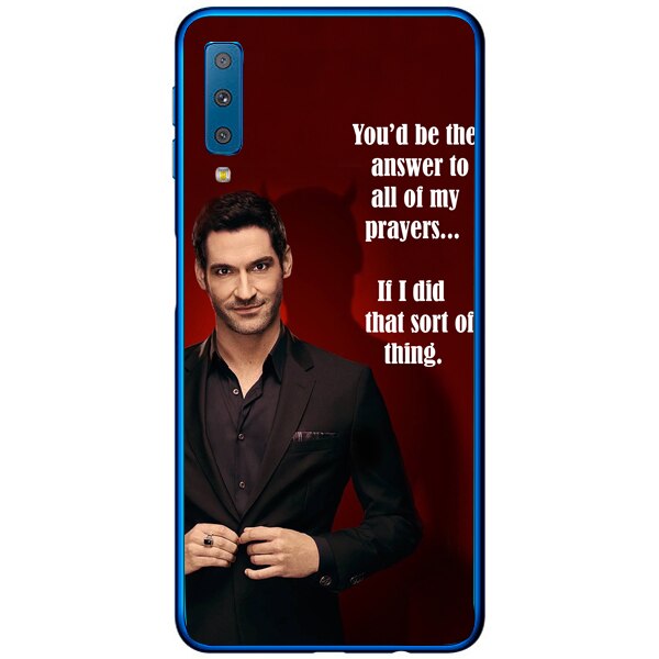 Husa din Silicon, If I Did That Sort Of Thing pentru Samsung Galaxy A7 (2018), Multicolor