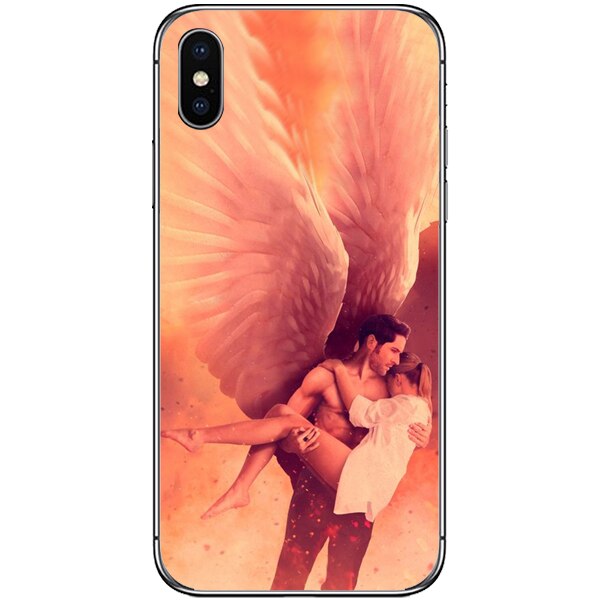 Husa din Silicon, Flying Angel pentru iPhone XS Max, Multicolor