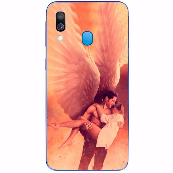 Husa din Silicon, Flying Angel pentru Samsung Galaxy A40, Multicolor