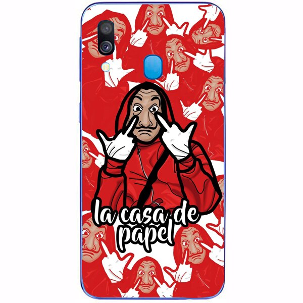 Husa din Silicon, Hate Papel pentru Samsung Galaxy A40, Multicolor