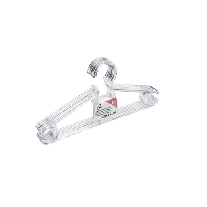 Set 6 umerase din plastic transparent