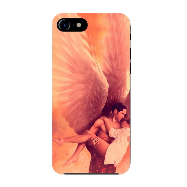 Husa din Silicon, Flying Angel pentru iPhone 7 Plus, Multicolor