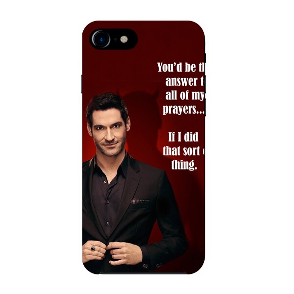 Husa din Silicon, If I Did That Sort Of Thing pentru iPhone 7, Multicolor