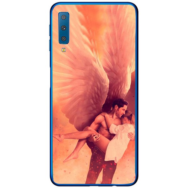 Husa din Silicon, Flying Angel pentru Samsung Galaxy A7 (2018), Multicolor