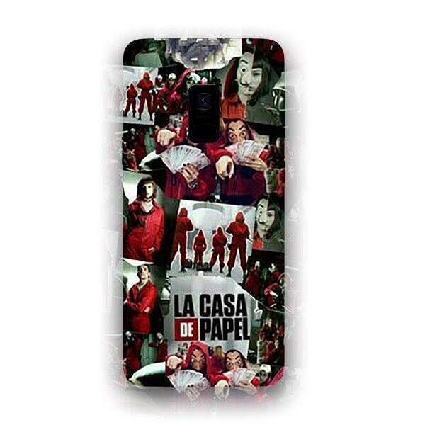Husa din Silicon, La Casa de Papel pentru Samsung Galaxy S9 Plus, Multicolor