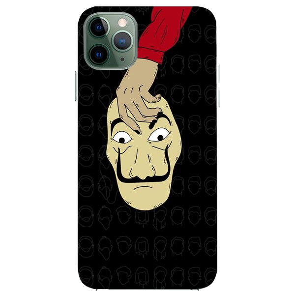 Husa din Silicon, La Casa de Papel Mask copy pentru iPhone 11 Pro Max, Multicolor