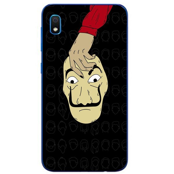 Husa din Silicon, La Casa de Papel Mask copy pentru Samsung Galaxy A10, Multicolor