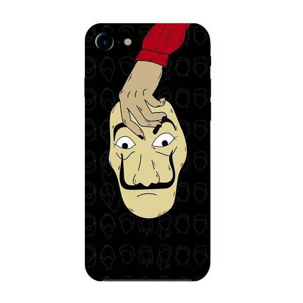 Husa din Silicon, La Casa de Papel Mask copy pentru iPhone 7 Plus, Multicolor
