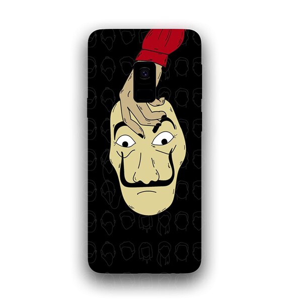 Husa din Silicon, La Casa de Papel Mask copy pentru Samsung Galaxy S9 Plus, Multicolor