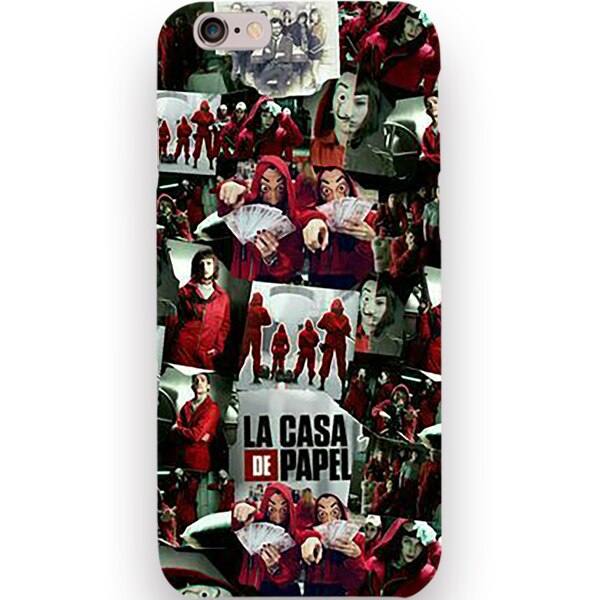 Husa din Silicon, La Casa de Papel pentru iPhone 6s, Multicolor