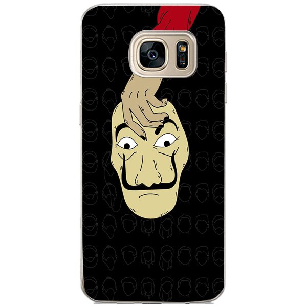 Husa din Silicon, La Casa de Papel Mask copy pentru Samsung Galaxy S7 Edge, Multicolor