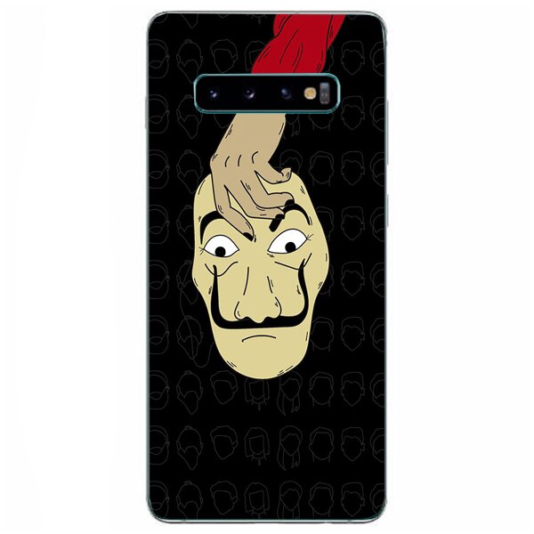 Husa din Silicon, La Casa de Papel Mask copy pentru Samsung Galaxy S10, Multicolor