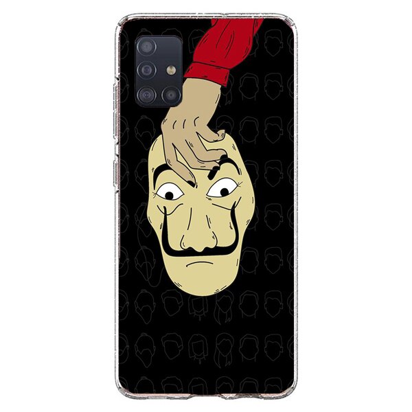 Husa din Silicon, La Casa de Papel Mask copy pentru Samsung Galaxy A51, Multicolor