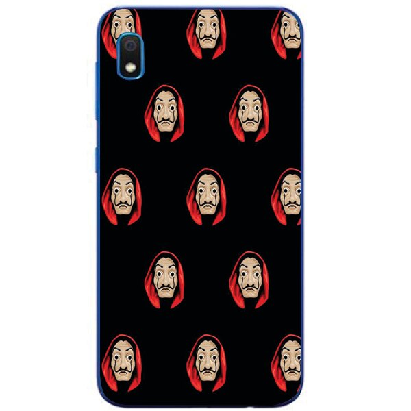 Husa din Silicon, La Casa de Papel Masks copy pentru Samsung Galaxy A10, Multicolor