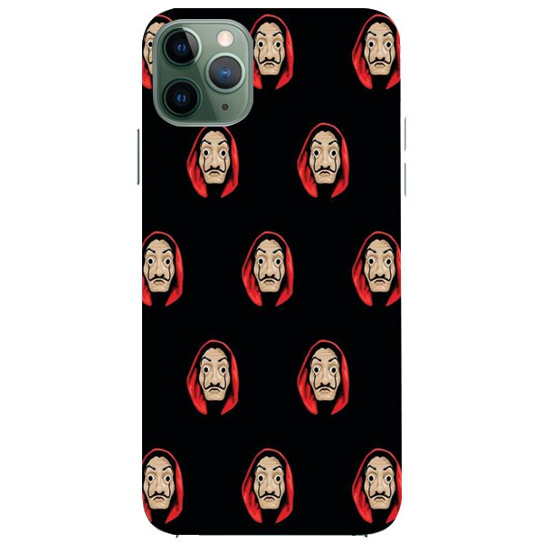 Husa din Silicon, La Casa de Papel Masks copy pentru iPhone 11 Pro Max, Multicolor
