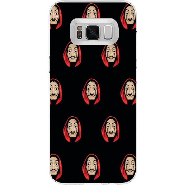 Husa din Silicon, La Casa de Papel Masks copy pentru Samsung Galaxy S8, Multicolor