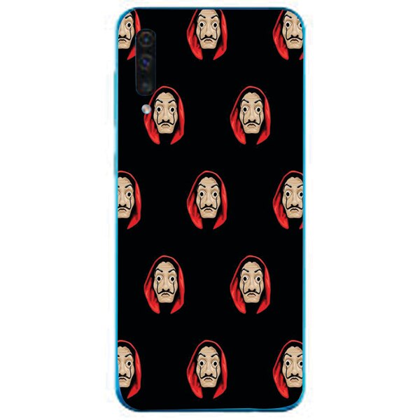 Husa din Silicon, La Casa de Papel Masks copy pentru Samsung Galaxy A50, Multicolor