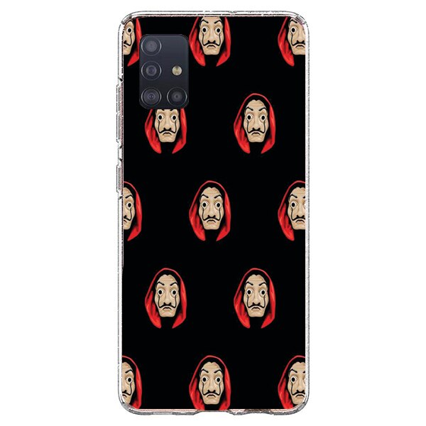 Husa din Silicon, La Casa de Papel Masks copy pentru Samsung Galaxy A51, Multicolor