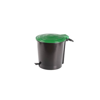 Cos gunoi, 10 litri, Ergo, negru/verde Cos gunoi, 10 litri, Ergo, negru/verde